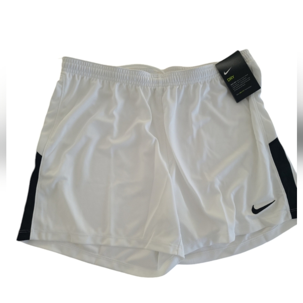 Nike Women's Soccer Sports Shorts Dri Fit White Size XL